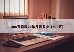 300万贷款20年月供多少（300万）