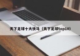 天下足球十大快马（天下足球top10）