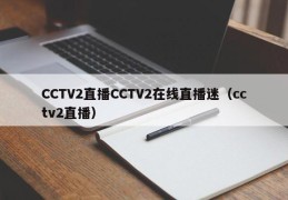 CCTV2直播CCTV2在线直播迷（cctv2直播）